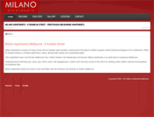 Tablet Screenshot of milanoapartments.org